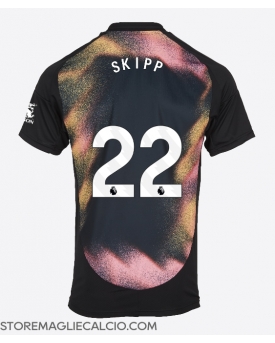 Leicester City Oliver Skipp #22 Maglia Gara Trasferta Repliche 2024-25 Maniche Corte